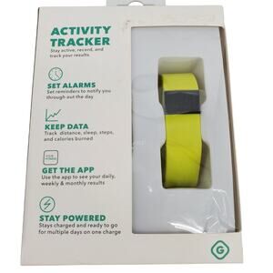 Gems Activity Tracker Adjustable Wrist Band iOs & Android Compatible New